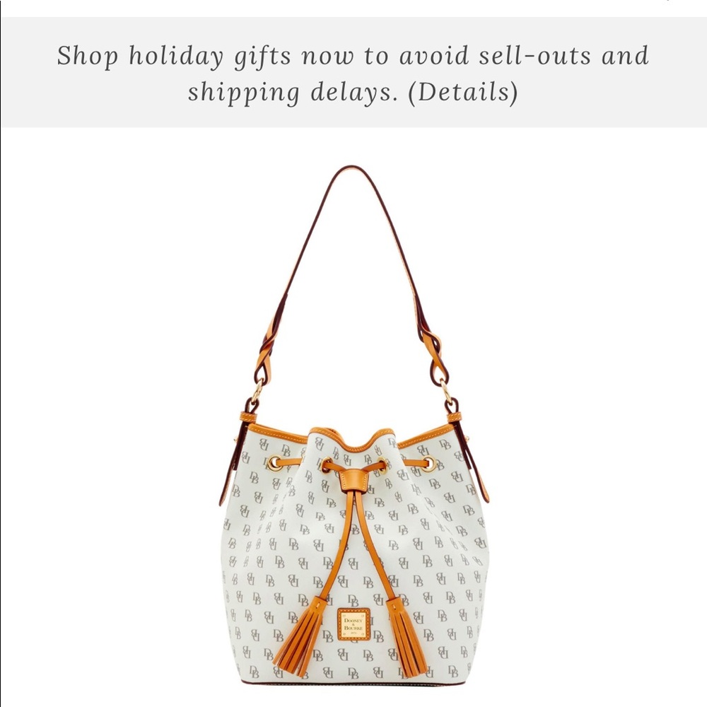 Dooney and Bourke Blakely Tasha drawstring bucket bag